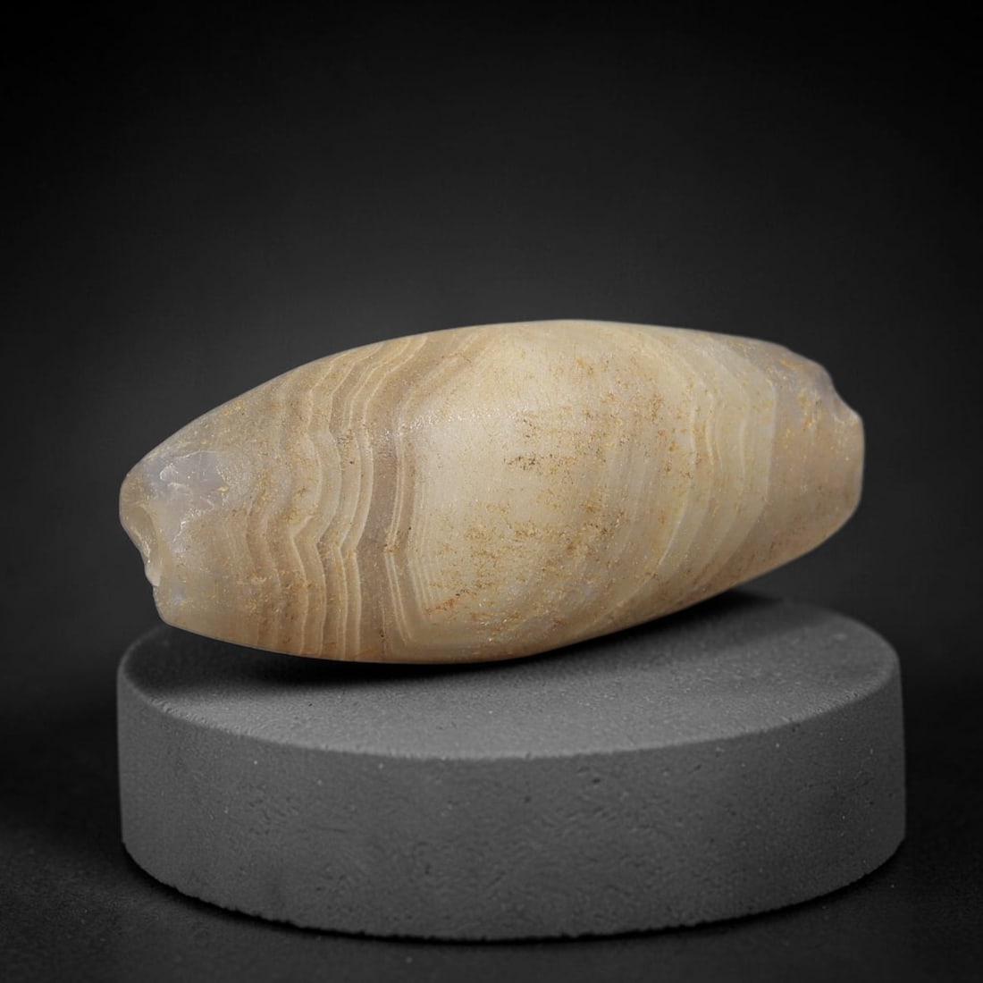 Ancient Agate Bead - Silk Road Bicone Amulet (1 of 2)