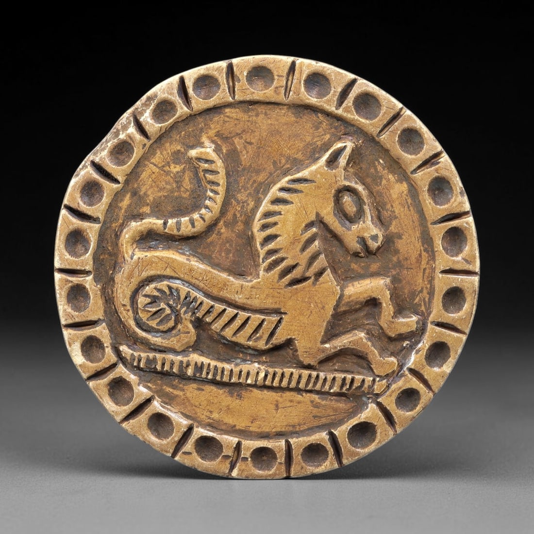 Ancient Steatite Plaque - Near Eastern Feline Relief, 98BE (1 of 2)