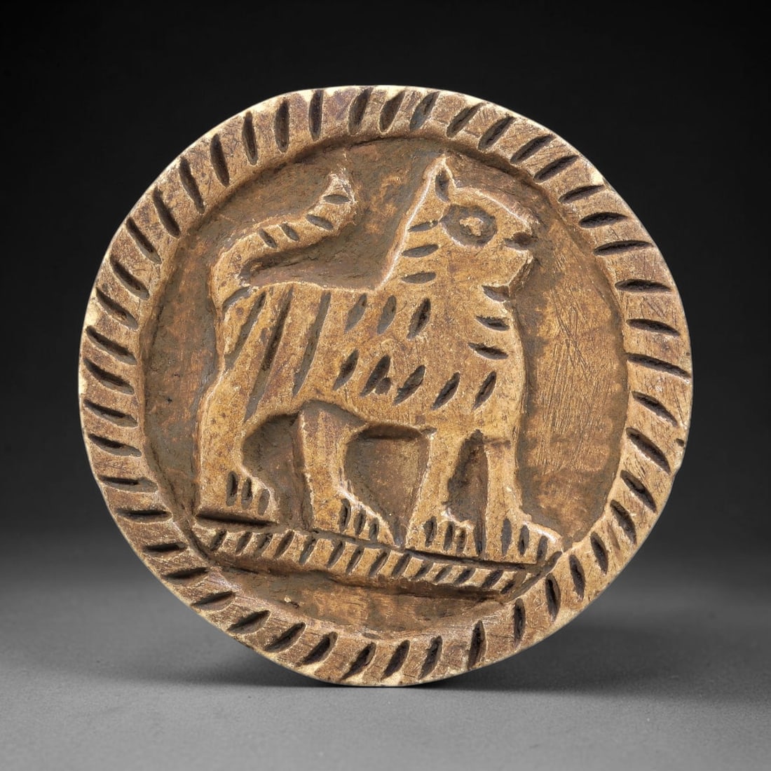 Ancient Steatite Plaque - Near Eastern Feline Relief, 82BE (1 of 2)