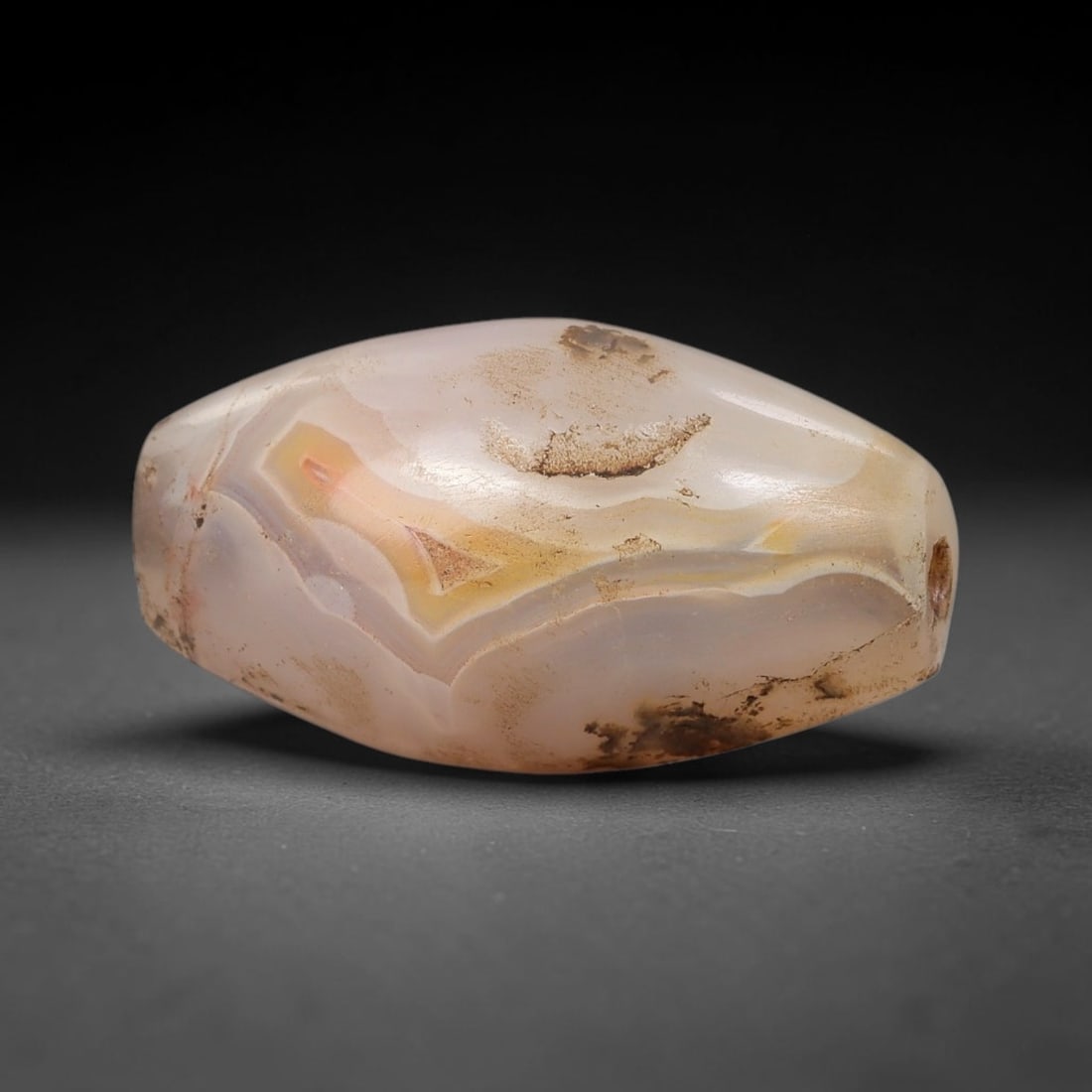 Ancient Agate Bead - Silk Road Bicone Amulet, 21BC (1 of 2)