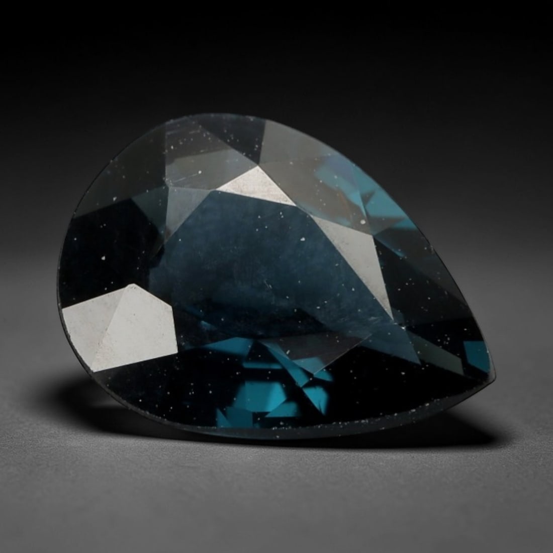 1.159 Carats Certified Blue Greenish Spinel - Natural Loose Gemstone, LZ277: This elegant pear mixed-cut spinel captivates with a cool blue base infused with subtle greenish undertones, creating a rare and alluring color profile reminiscent of deep ocean waters and tropical la