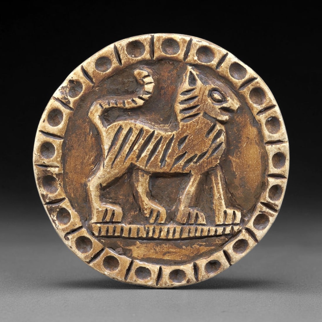 Ancient Steatite Plaque - Near Eastern Feline Relief, 88BE (1 of 2)