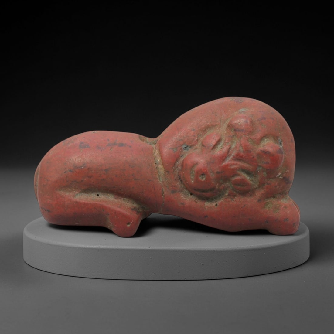 Ancient Stone Feline (Lion) Amulet - Near Eastern Pendant, 78XQ (1 of 2)