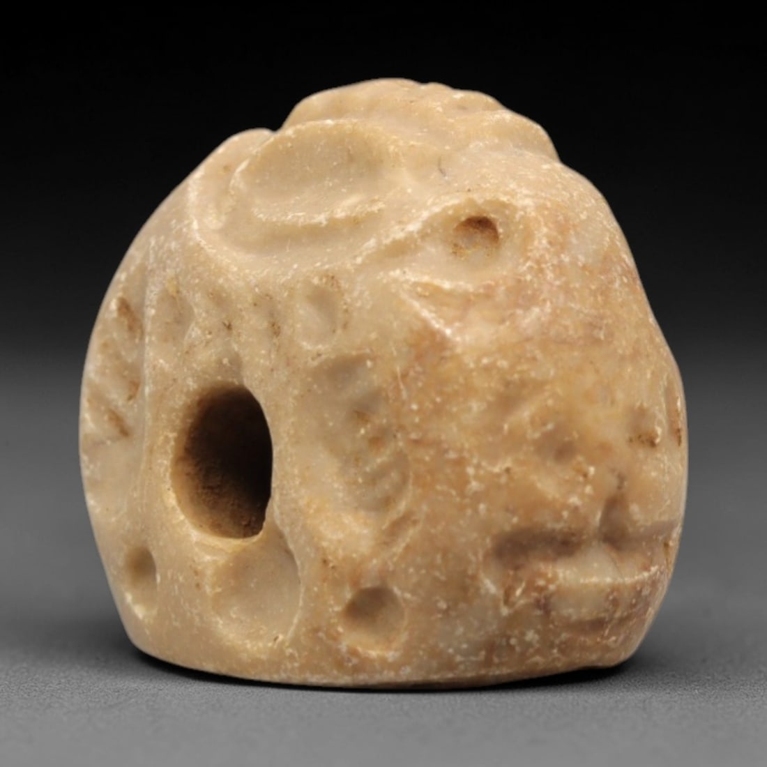 Ancient Limestone Humanoid Stamp Seal - Near Eastern Amulet, 98ZR (1 of 2)