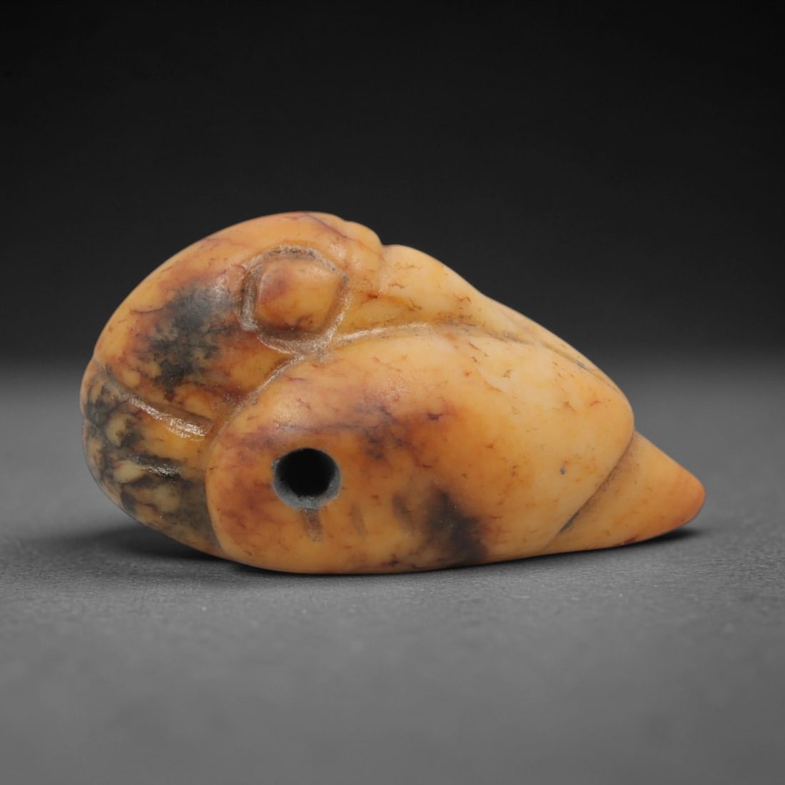 Ancient Egyptian Steatite Duck Amulet - Egyptian Pendant, 57XQ (1 of 2)