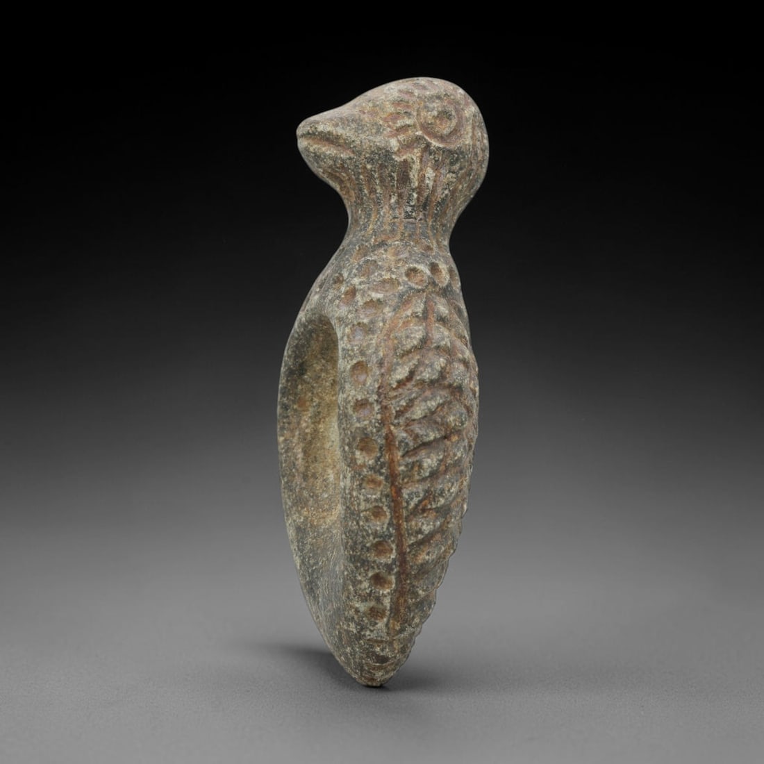 Ancient Stone Bird Amulet - Bactrian Carved Figurine, 83ZT (1 of 2)