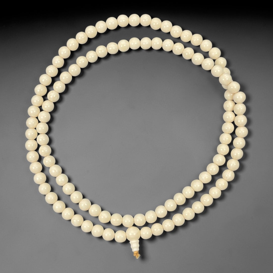 Horn Beaded Necklace - Buddhist Prayer Mala, 20th Century, 49FV (1 of 1)