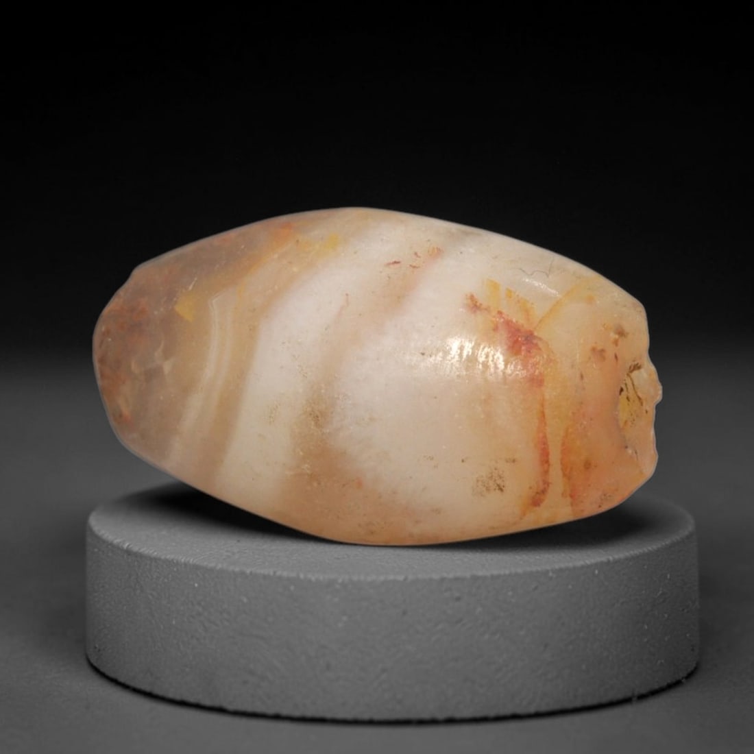 Ancient Banded Agate Bead - Silk Road Western Asiatic Amulet, 7XY (1 of 2)