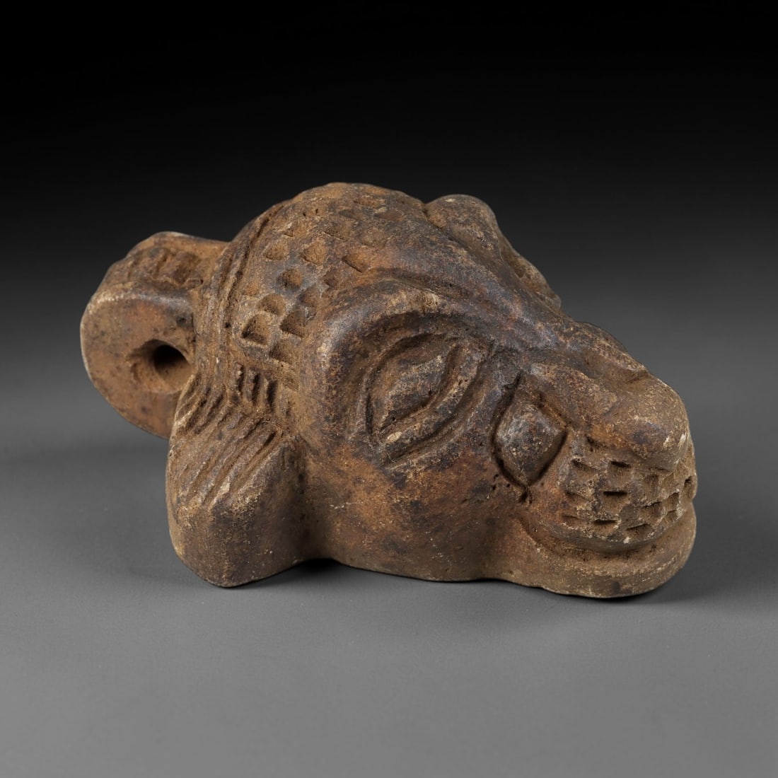 Ancient Stone Zoomorphic Amulet - Near Eastern Animal Head, 74BD (1 of 2)