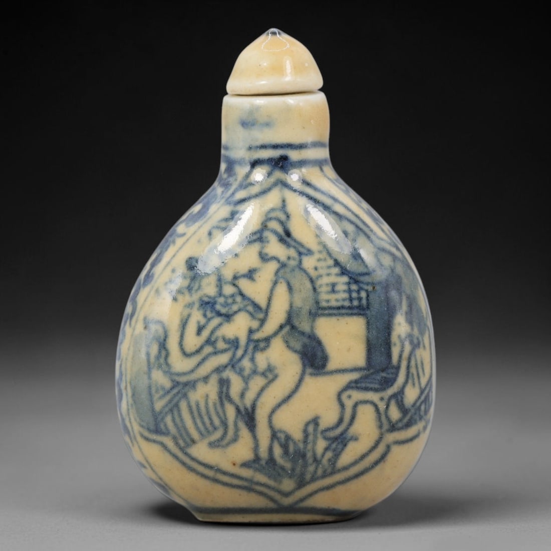 A Chinese Porcelain Snuff Bottle, 20th Century, 52BE (1 of 2)