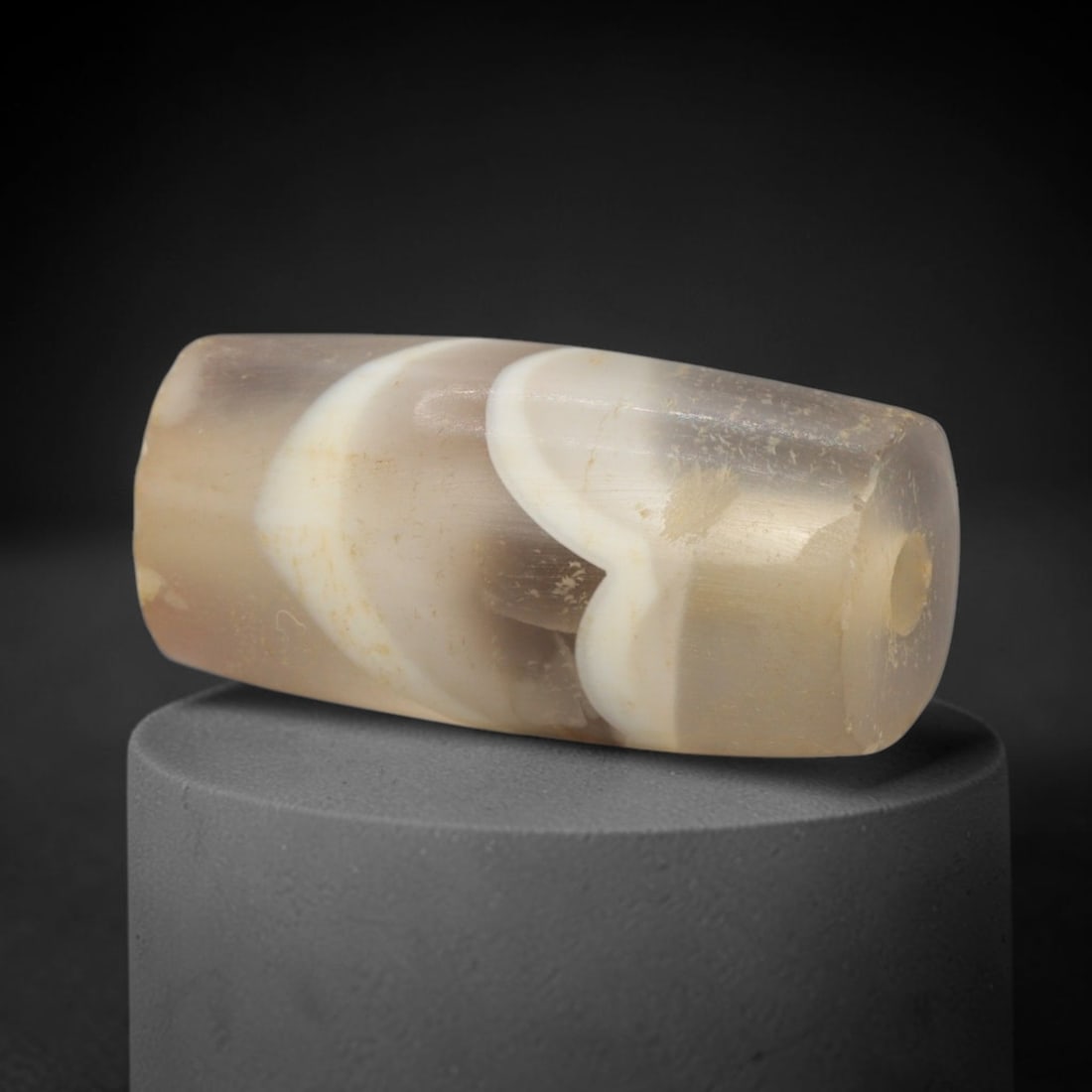 Ancient Agate Bead - Silk Road Bactrian Amulet, 57XT (1 of 2)