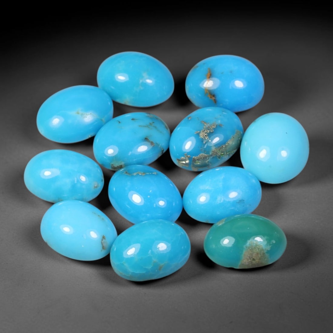 12.57 Carats Natural Turquoise - Oval Cabochon Gemstone Lot, 1XB (1 of 1)