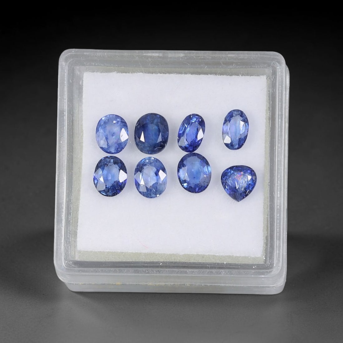 3.41 Carats Natural Ceylon Blue Sapphire - Mixed Cut Faceted Loose Gemstone Lot, 75WE (1 of 1)