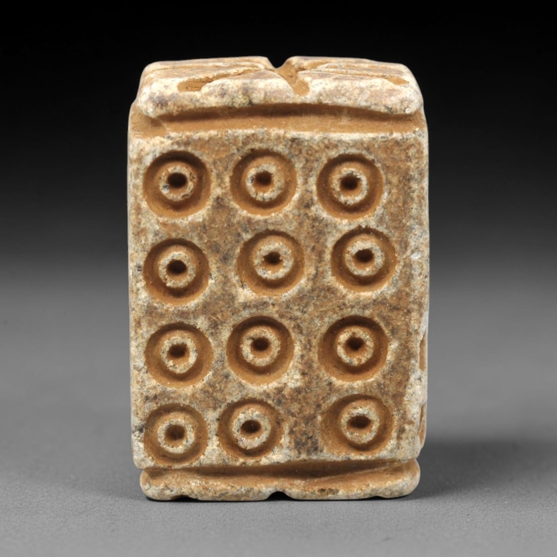Ancient Steatite Amulet - Near Eastern Concentric Circles, 29XV (1 of 2)