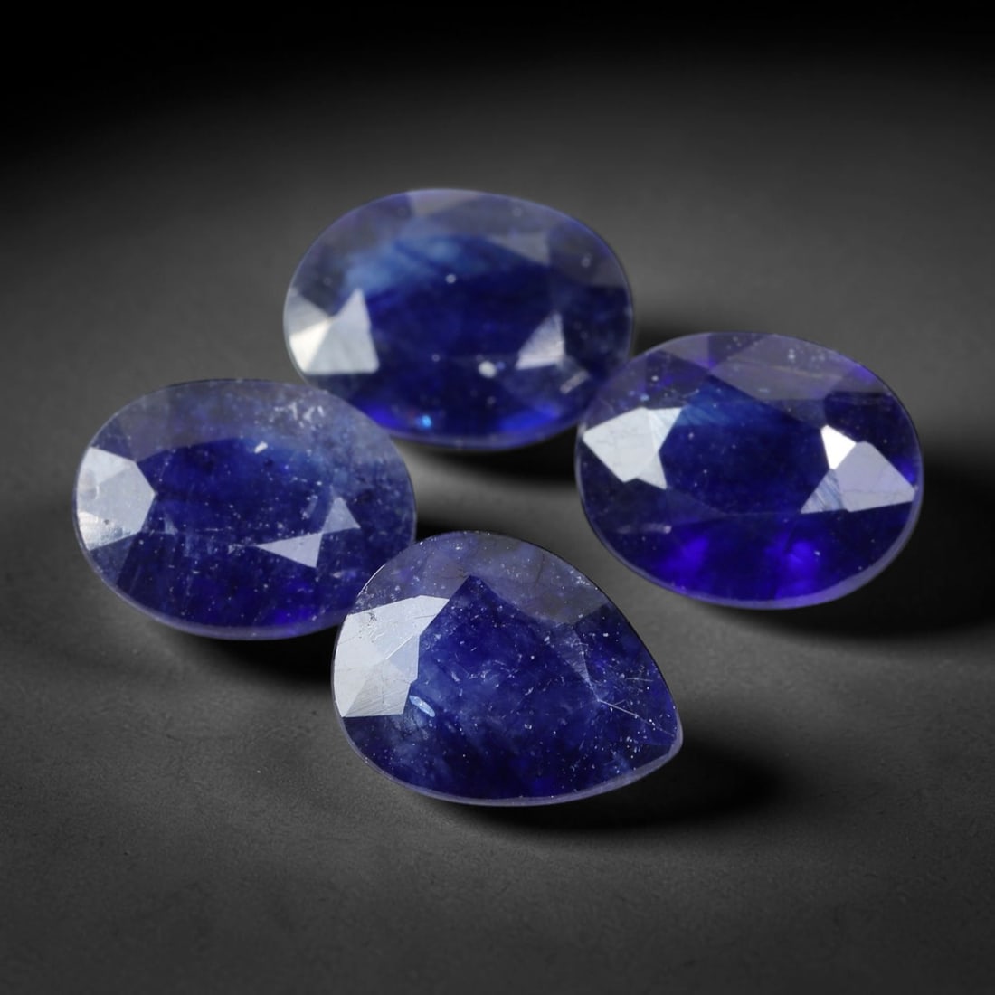 9.31 Carats Blue Sapphire - Oval & Pear Faceted Gemstone, 89WE (1 of 1)