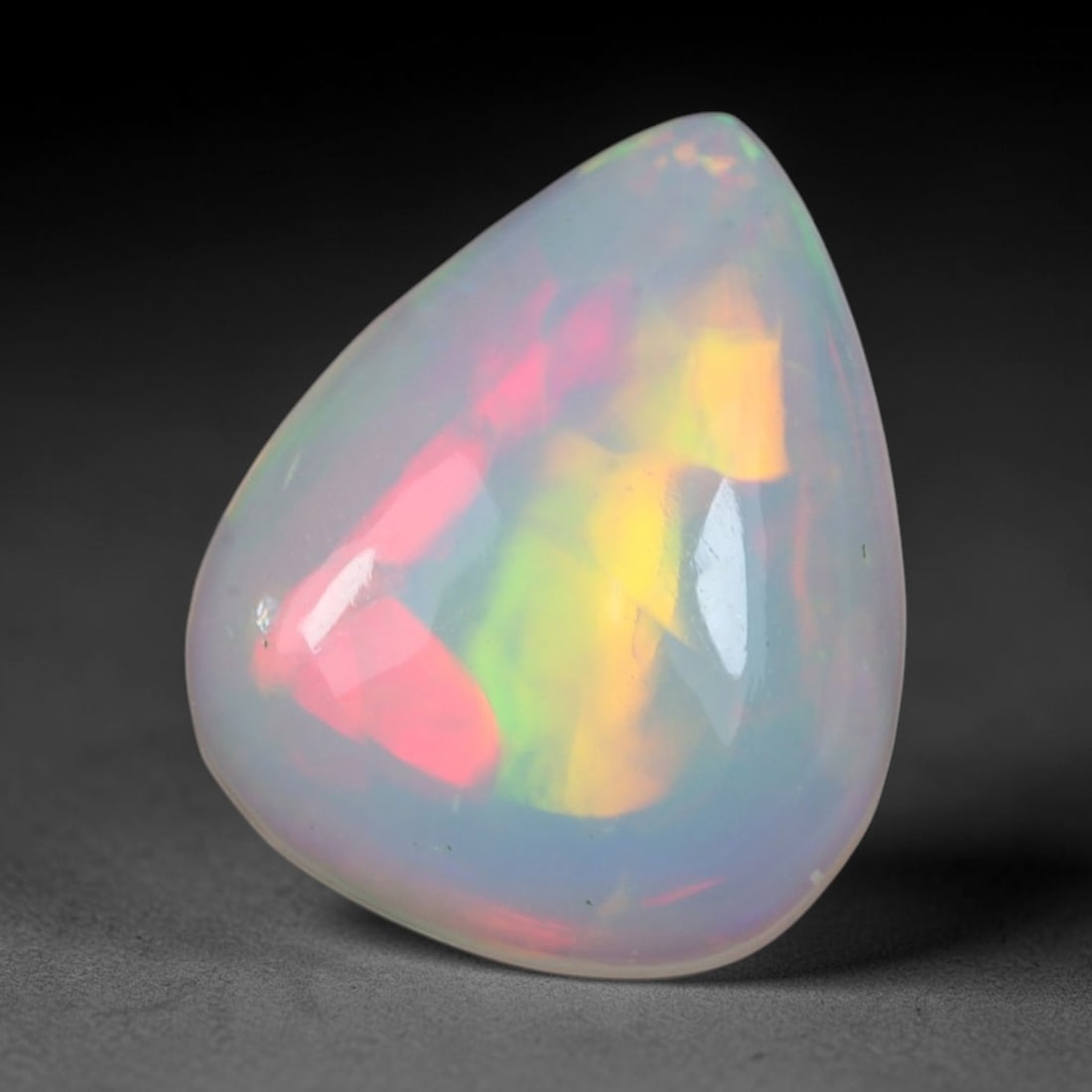 2.46 Carats Neon Play-of-Color Ethiopian Welo Opal - Natural Loose Gemstone, 48BH (1 of 2)