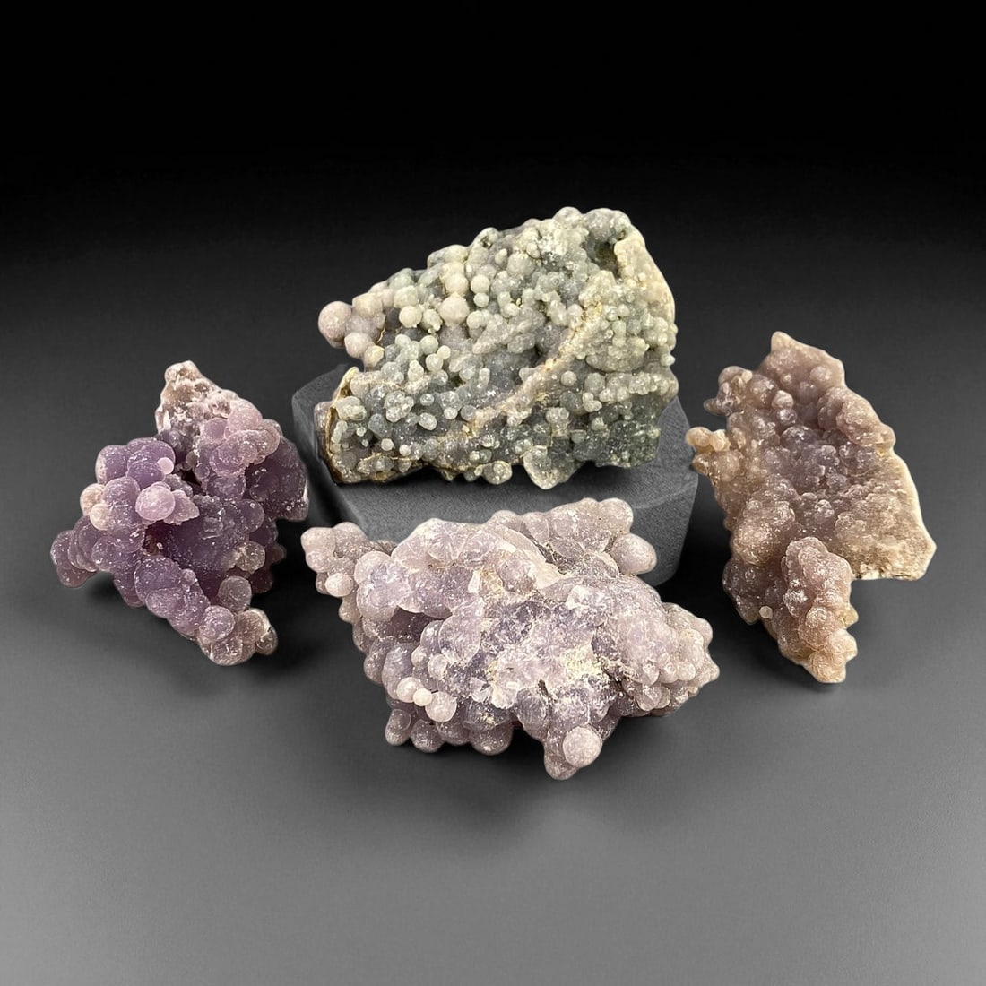 A Group of Four Grape Agate Specimens, 5EC (1 of 1)