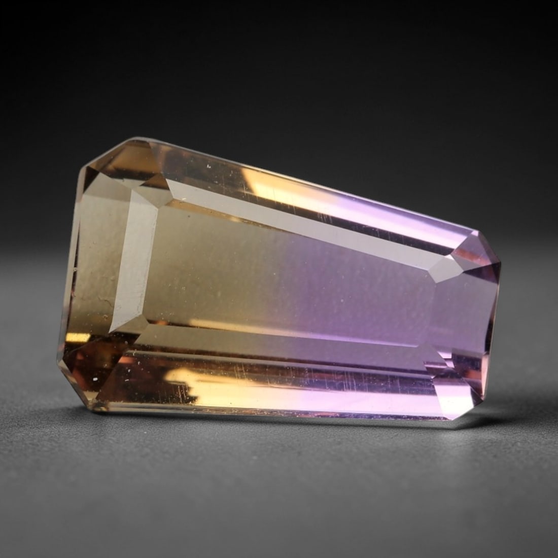7.485 Carats Certified Violet and Yellow Ametrine - Natural Brazilian Gemstone, LZ269 (1 of 2)