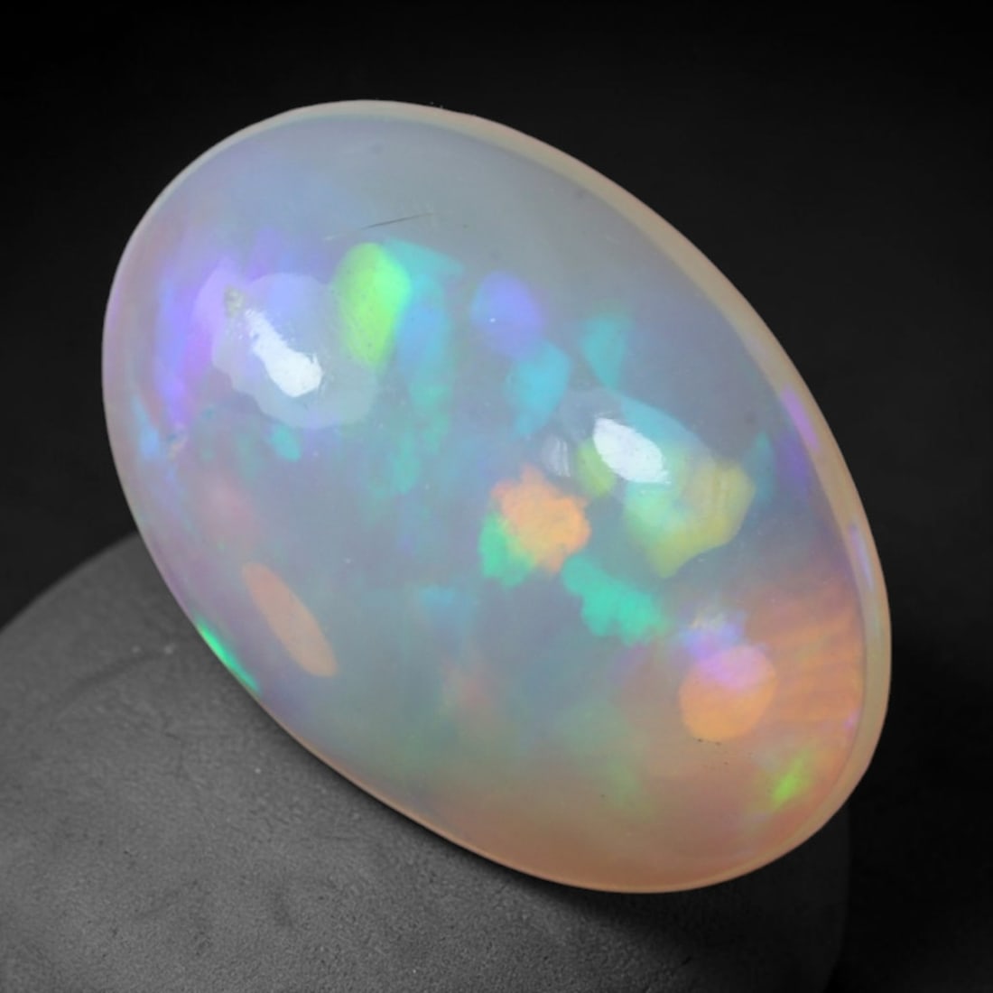 3.01 Carats Natural Ethiopian Welo Opal - Oval Cabochon Loose Gemstone, 22XB (1 of 2)