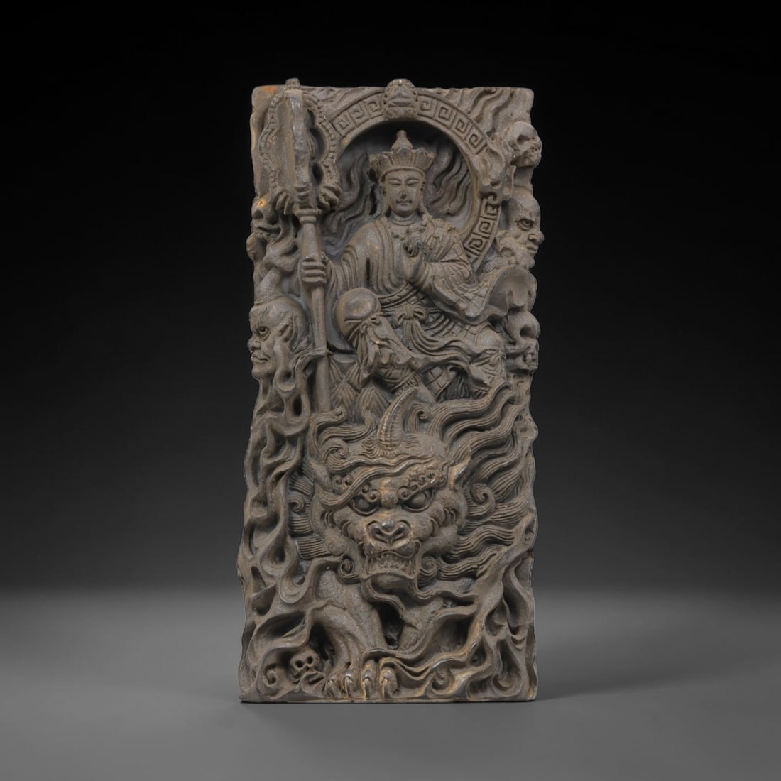 A Chinese Horn Amulet Plaque, 20th Century, 50BH (1 of 2)