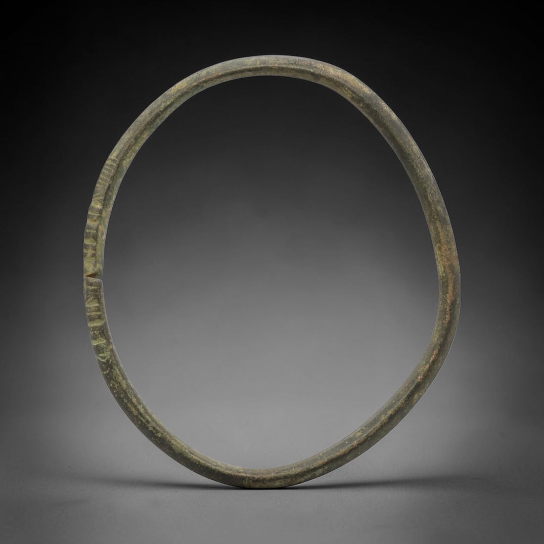 Ancient Bronze Bracelet - Roman Decorated Armlet, 20BH (1 of 2)