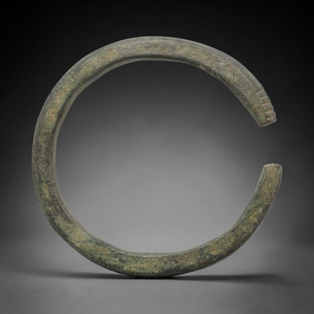 Ancient Bronze Bracelet - Roman Decorated Armlet, 26BH (1 of 2)