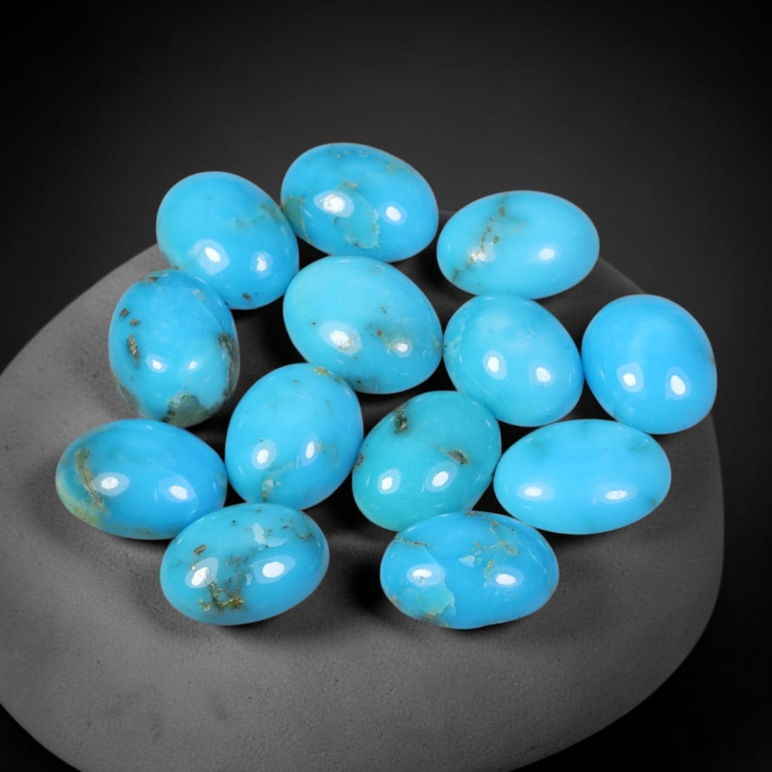 12.48 Carats Natural Turquoise - Oval Cabochon Gemstone, 99WE (1 of 1)