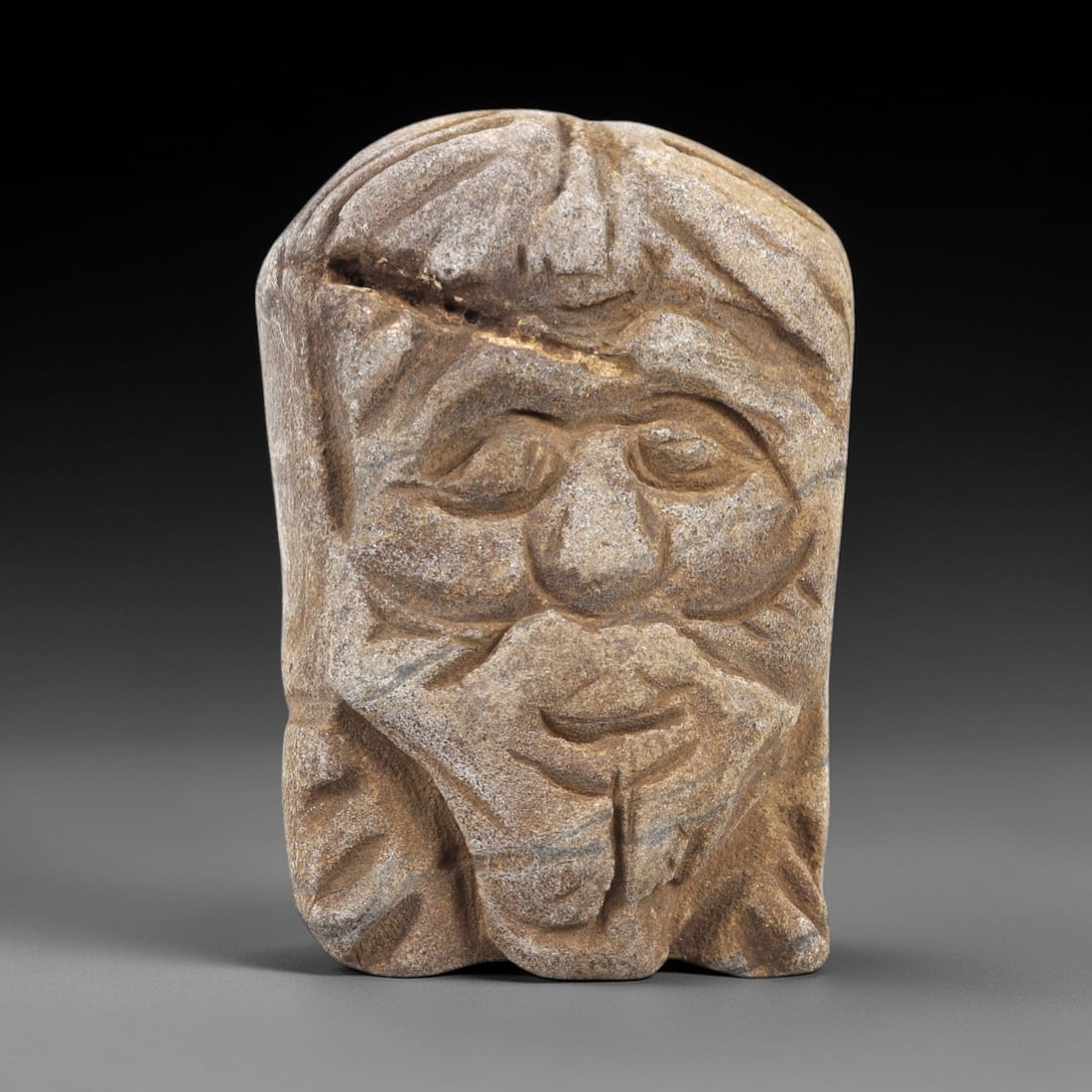 Ancient Stone Maskette - Near Eastern Figurine, 22FX (1 of 2)