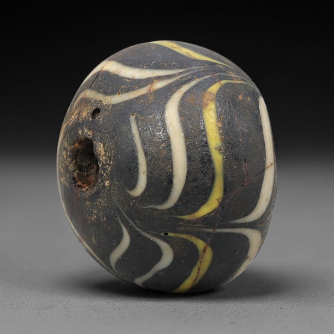 Ancient Glass Bead - Central Asian Islamic Amulet, 15WD (1 of 2)