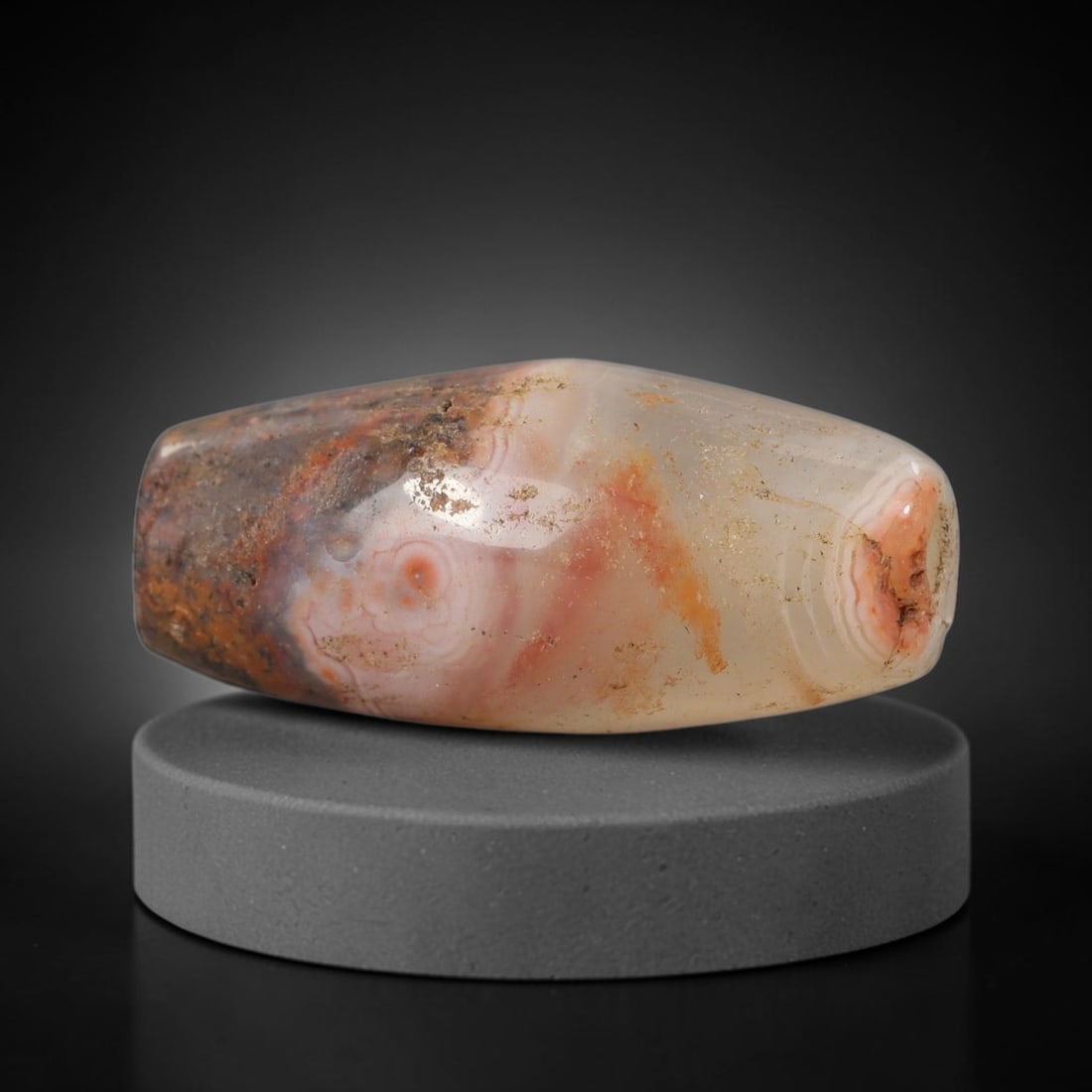 Ancient Agate Bead - Silk Road Bicone Amulet, 91BD (1 of 2)