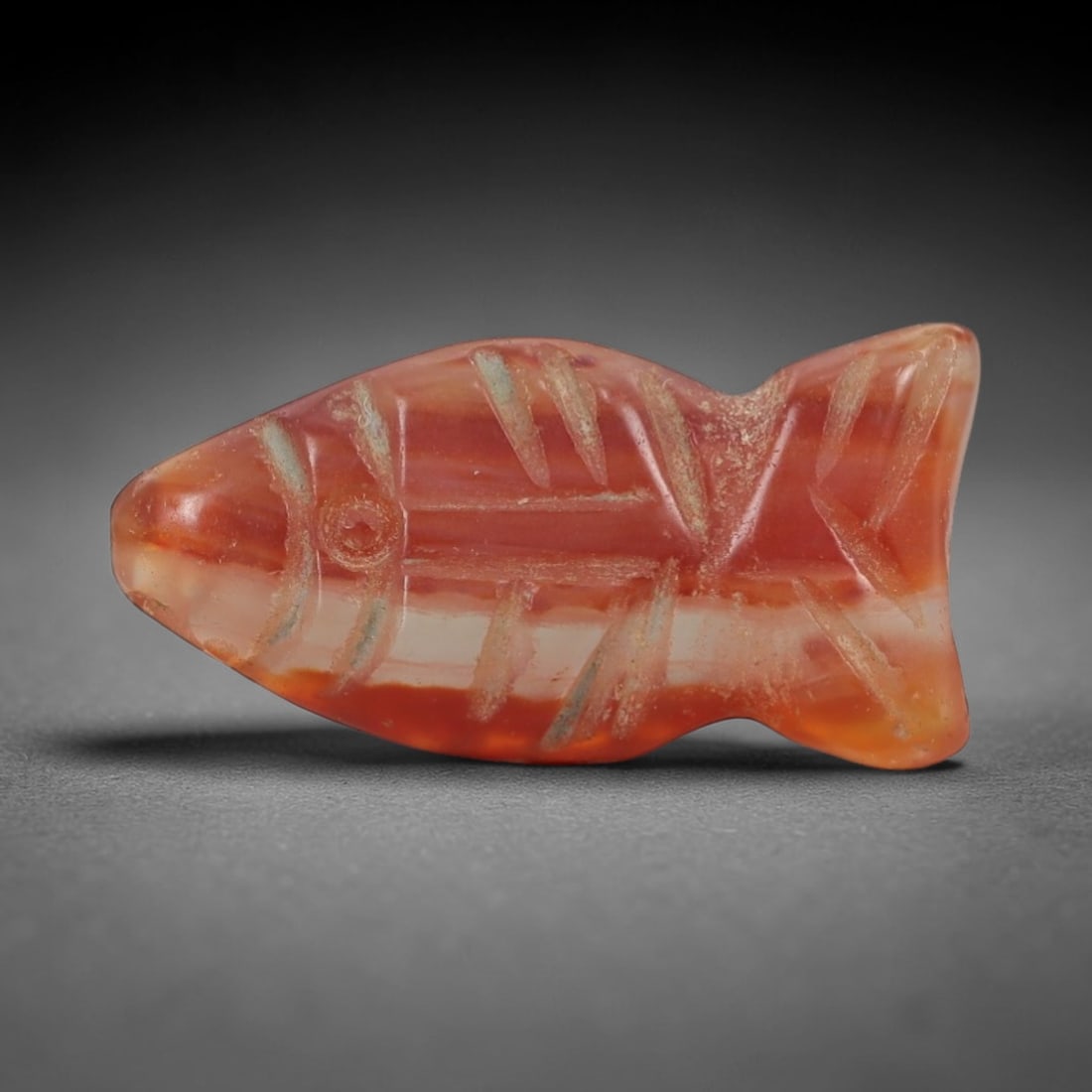 Ancient Agate Fish Amulet - Egyptian Figurine, 50AJ (1 of 2)