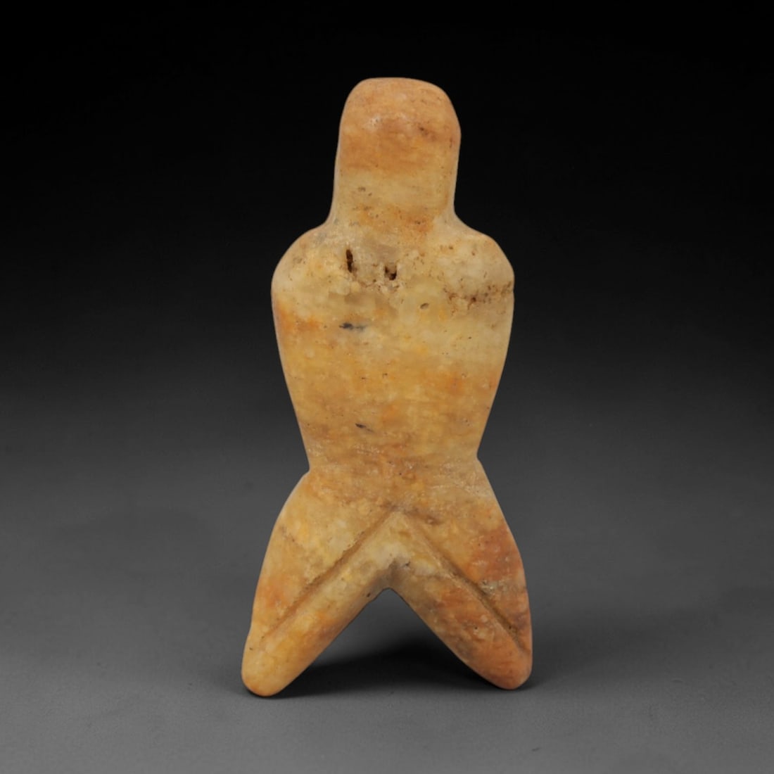 Ancient Cream Stone Anthropomorphic Amulet - Near Eastern Portable Relic, 16XQ (1 of 2)