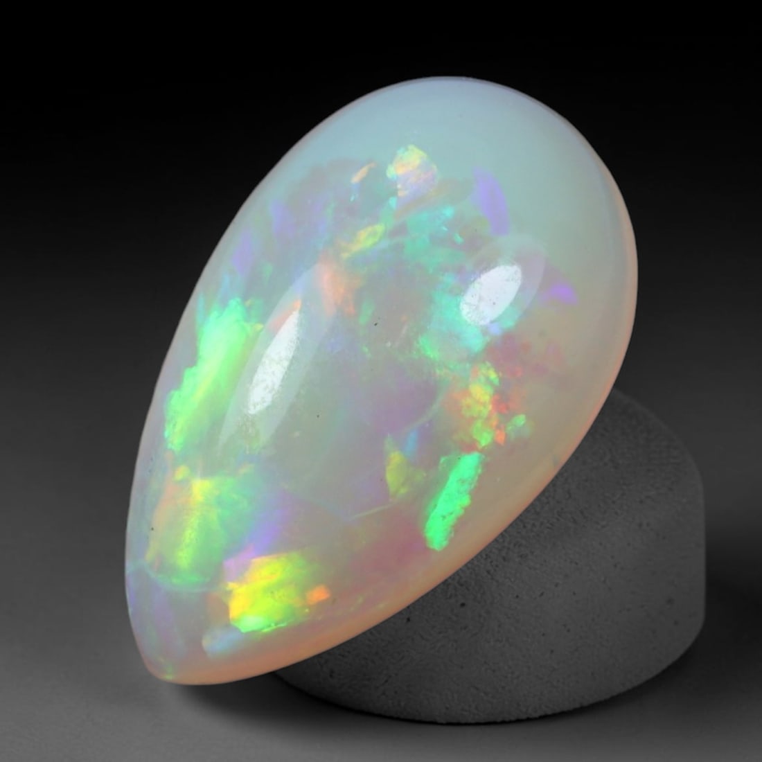 2.37 Carats Play-of-Color Ethiopian Welo Opal - Natural Loose Gemstone, 46BH (1 of 2)