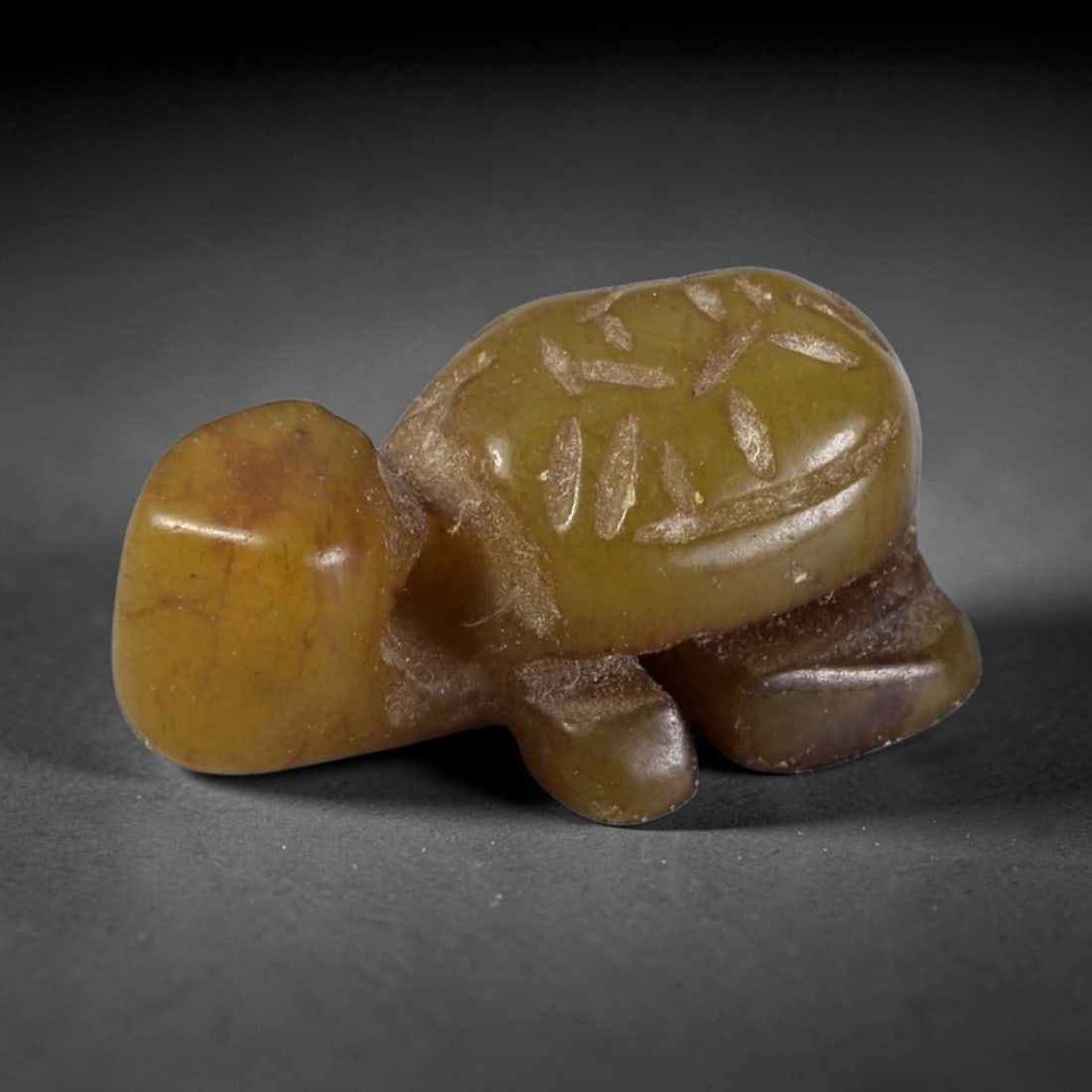 Antique Qing Jade Tortoise Amulet - Chinese Animal Figurine, 85AS (1 of 2)