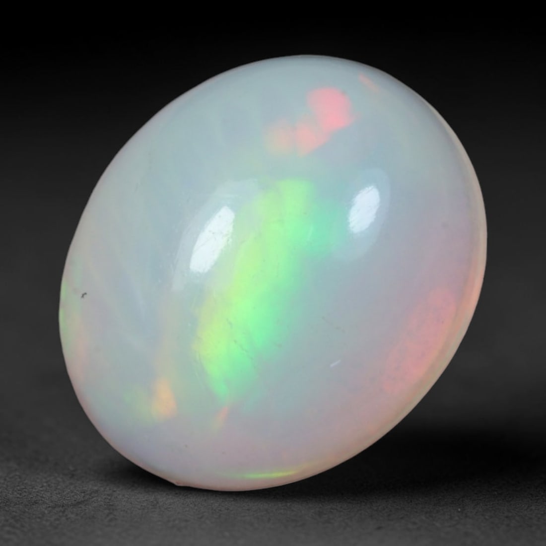 3.13 Carats Natural Ethiopian Welo Opal - Oval Cabochon Loose Gemstone, 24XB (1 of 2)