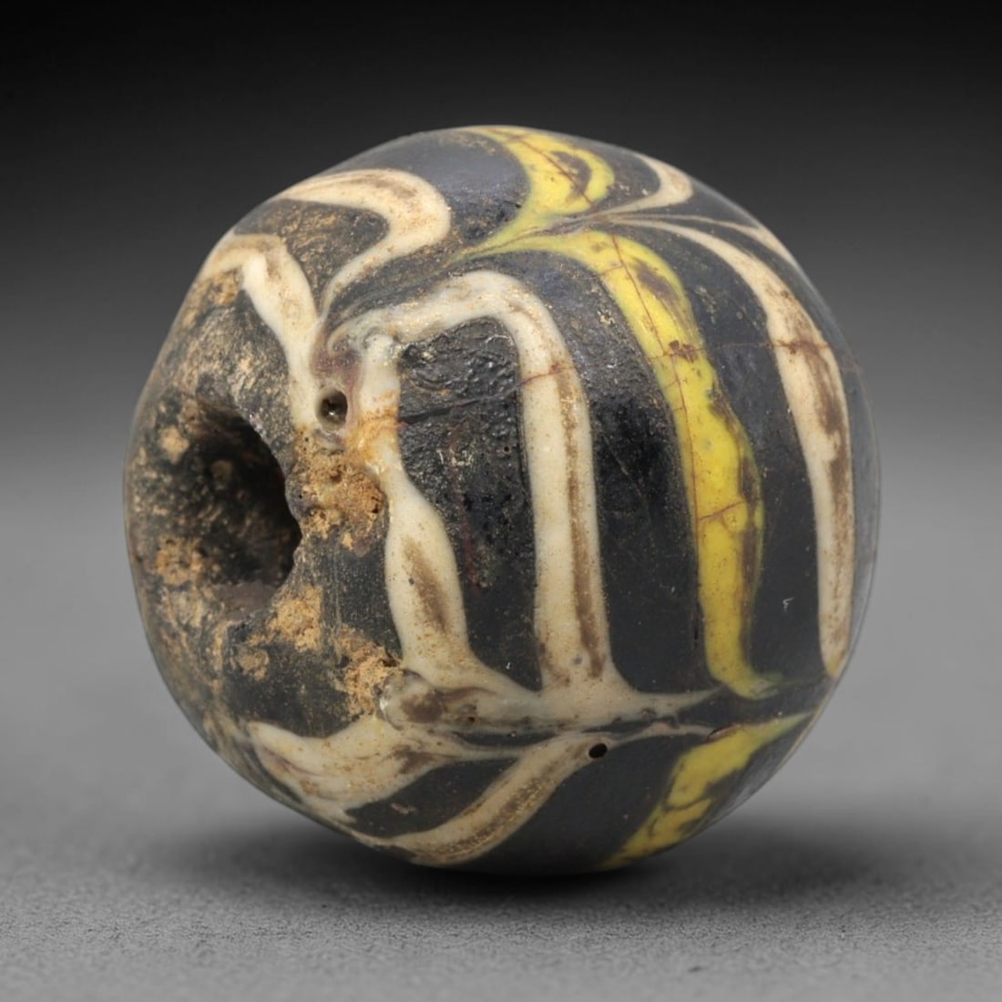 Ancient Glass Bead - Central Asian Islamic Amulet, 9WD (1 of 2)