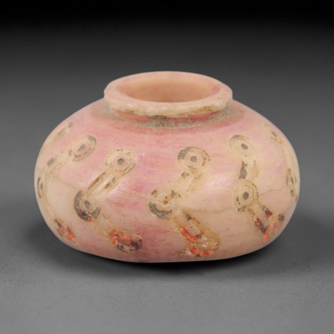 Ancient Bone Spindle Whorl - Near Eastern Interlocking Circles, 3AJ (1 of 2)