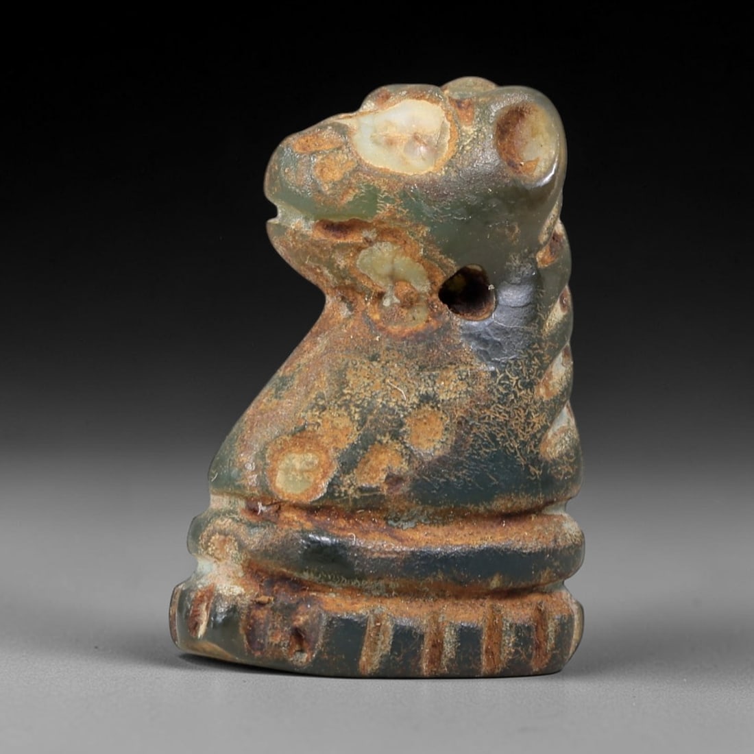 Ancient Serpentine Feline - Egyptian Amulet Figurine, 20AS (1 of 2)