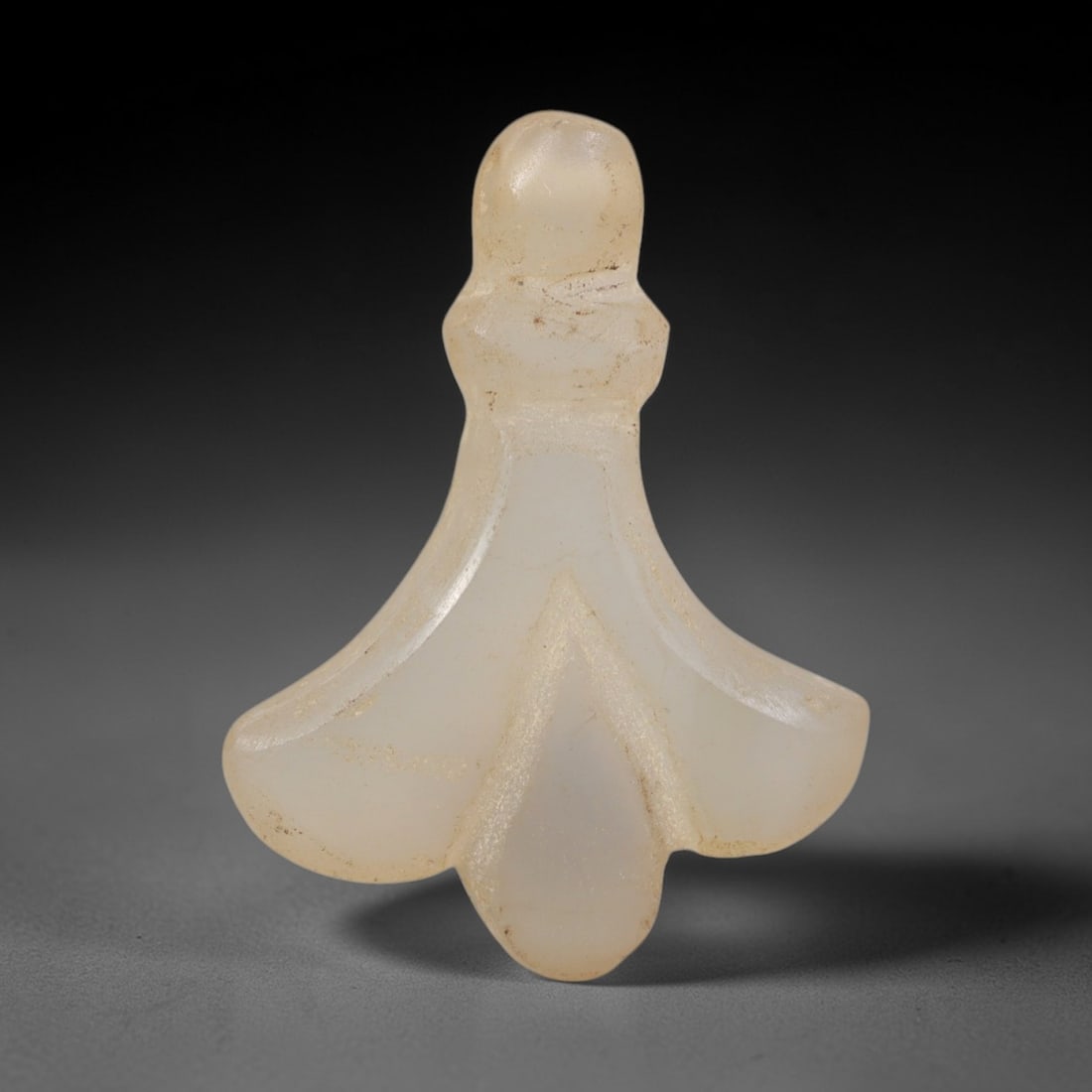 Ancient Chalcedony Lotus Amulet - Near Eastern Figurine, 44AR (1 of 2)