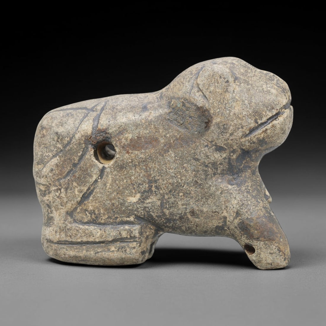 Ancient Stone Zoomorphic Amulet - Near Eastern Carved Figurine, 15WJ (1 of 2)