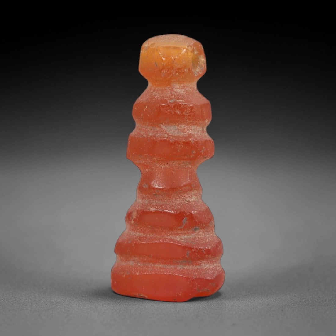 Ancient Carnelian Djed Amulet - Egyptian Figurine, 73AJ (1 of 2)