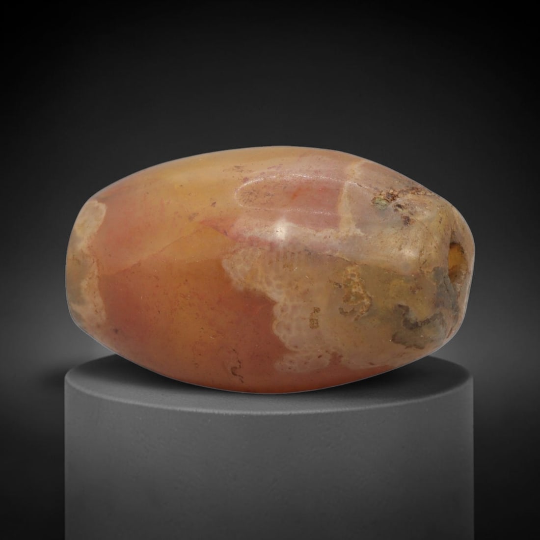 Ancient Agate Bead - Indus Valley Carving, 70WJ (1 of 2)