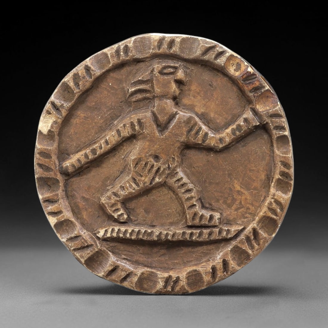 Ancient Steatite Plaque - Near Eastern Anthropomorphic Relief, 86BE (1 of 2)