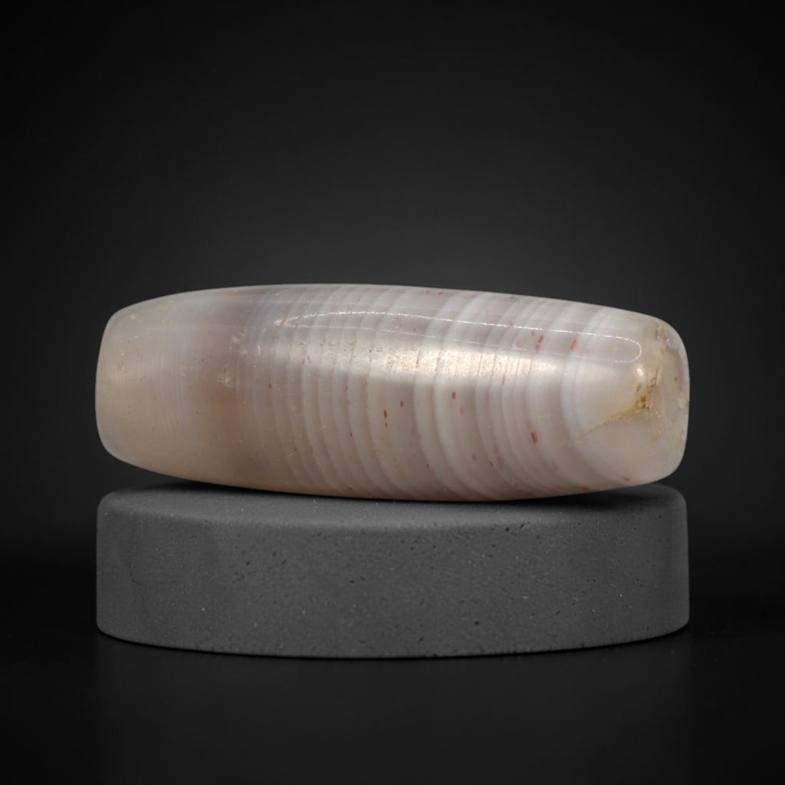 Ancient Agate Bead - Bactrian Banded Tubular Bead, 82XW (1 of 2)