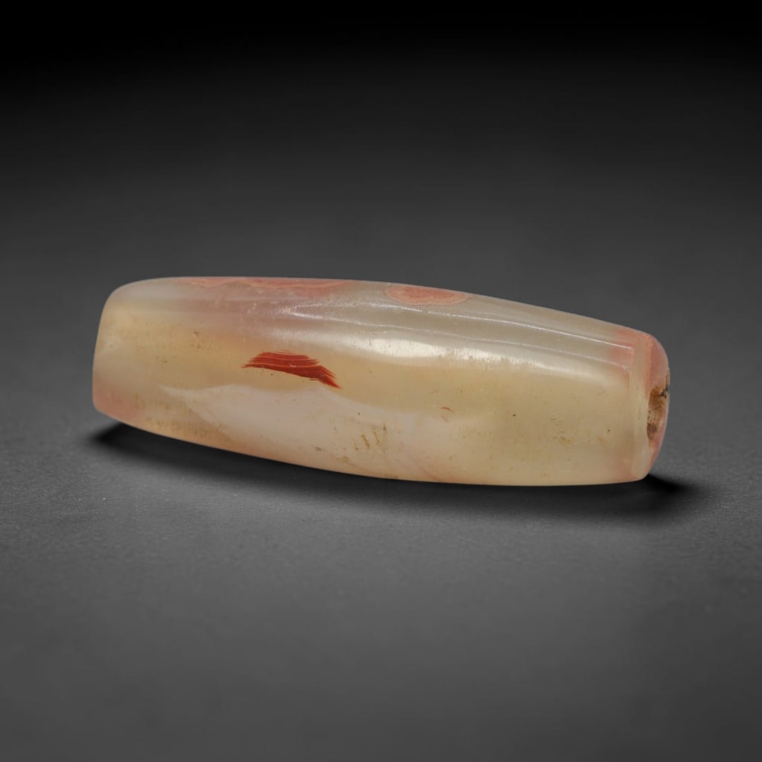 Ancient Agate Bead - Bactrian Banded Cylinder Bead, 55XW (1 of 2)
