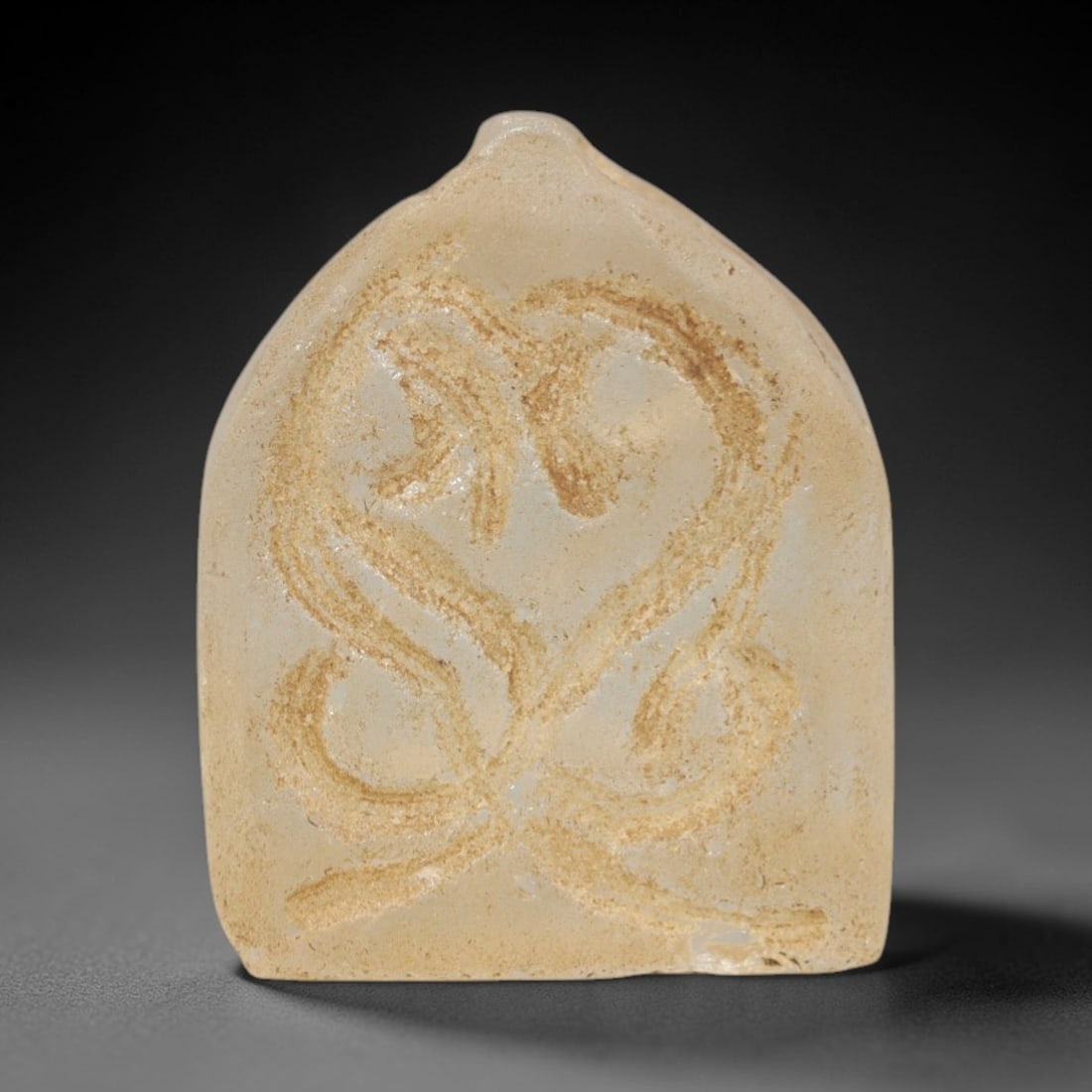 Ancient Glass Relic - Medieval Egyptian Amulet, 70ZR (1 of 2)