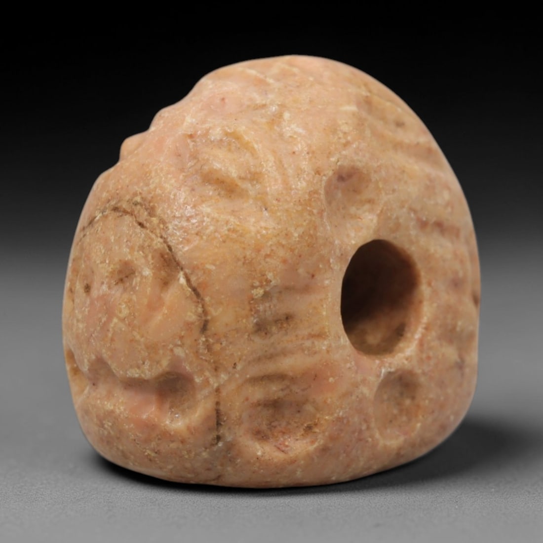 Ancient Steatite Humanoid Stamp Seal - Near Eastern Hemispherical Seal, 58ZQ (1 of 2)