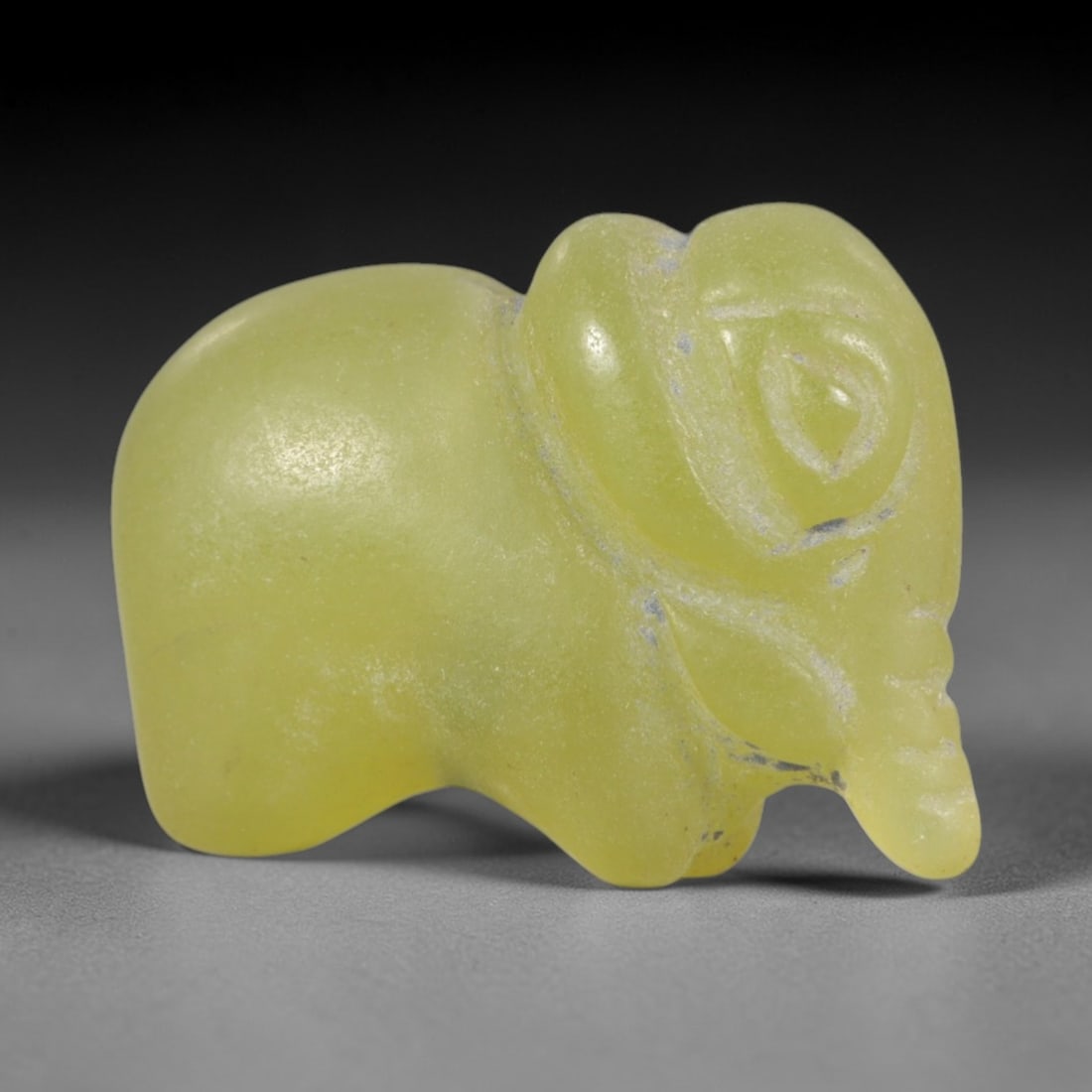 Ancient Serpentine Elephant - Near Eastern Animal Amulet, 55AR (1 of 2)