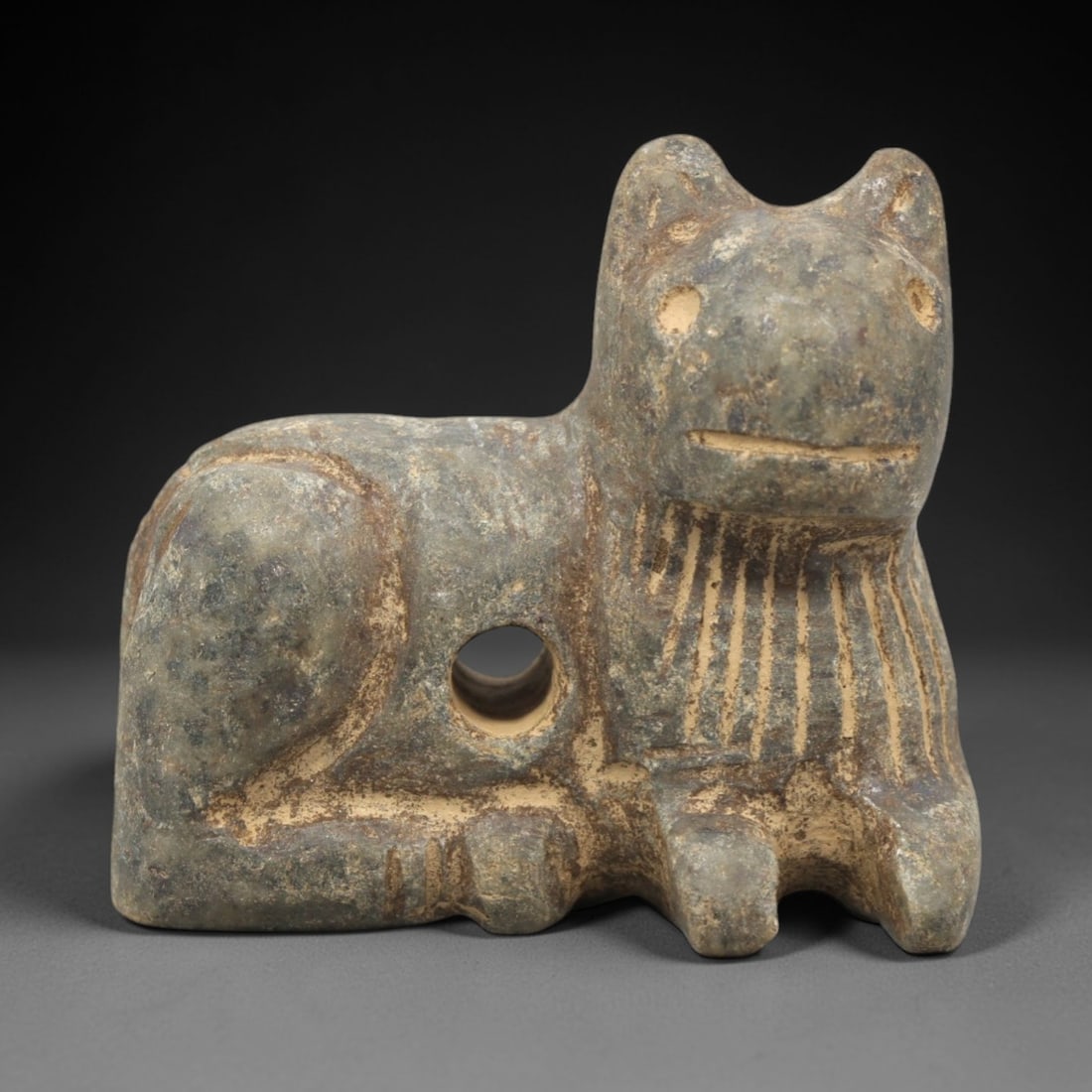 Ancient Stone Zoomorphic Effigy Amulet - Near Eastern Protective Figurine, 89ZP (1 of 2)