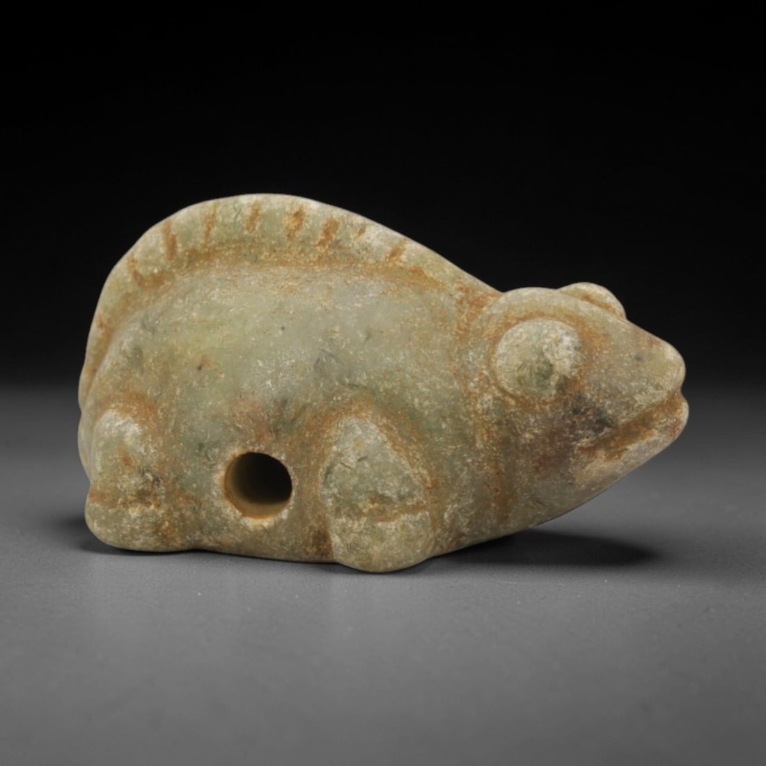 Ancient Green Stone Turtle - Indus Valley Zoomorphic Amulet, 62XP (1 of 2)